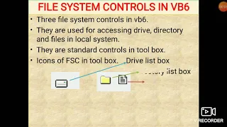 File system control in vb6