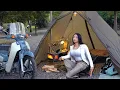 Download Lagu SOLO MOTORCYCLE CAMPING TRIP TO GYEONGIU 🏍️ WOOD STOVE IN HOT TENT 🔥