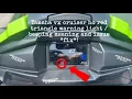 Yamaha VX Cruiser BEEPING RED TRIANGLE WARNING LIGHT FIX OF ISSUE