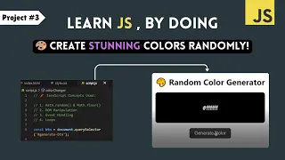 JavaScript Project - Random Color Generator Beginner DOM Project