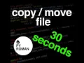 Move Copy Files with Python in 30 secs Shutils module