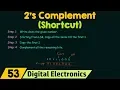 Shortcut for 2 s Complement