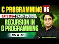 C Programming 06 Recursion in C programming All Branches GATE Crash Course