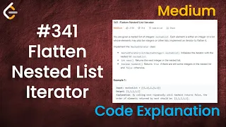 Flatten Nested List Iterator Live Coding with Explanation Leetcode - 341