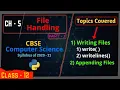 3 File Handling Writing data to files in Python write and wrtielines functions in Python