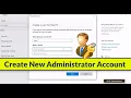 How to Create New Administrator Account in Windows 10