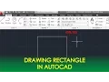 Autocad Basic Tutorial Drawing a Rectangle with Rectangle Command