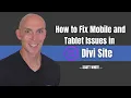 Divi Builder Display Issues Fix Mobile Desktop in Minutes