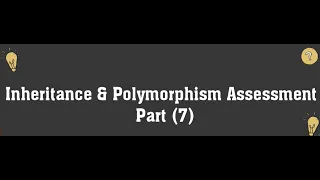OOP Inheritance and Polymorphism in Java Quiz part7