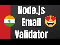 Node js Email Validator Full Application With Source Code