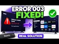 How to Fix Error 003 on Roku Easy Software Update Failed Fix