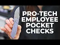 What Knives Do Pro-Tech Employees Carry Blade Pocket Checks