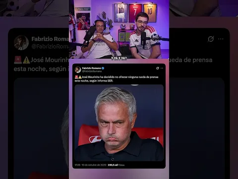 Mourinho NO salió a dar la rueda de prensa 😳❌