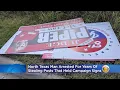 North Texas Man Arrested For Years Of Stealing Posts That Held Campaign Signs