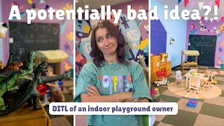 a realistic day running my indoor playground | rebuilding, legal trouble + a bad idea