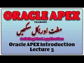 Create First Application in APEX Urdu Getting Started with Oracle Apex Oracle APEX Tutorial Lec 3