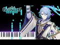 Kamisato Ayato: Fathomless Swirls in the Forest - Genshin Impact Demo | [Piano Theme] (Synthesia)