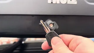 How to remove and replace a Thule Force XT roof box lock Uk