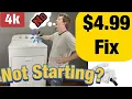 Easy Fix for Dryer Not Starting - how to REPAIR Troubleshoot not turning on Whirlpool Admiral
