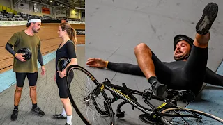 Can I survive a high speed race around the Velodrome? 😮