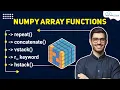 Create Numpy Arrays Using Numpy Function repeat concatenate vstack r - keyword and hstack