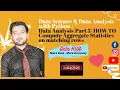 Data Science Data Analysis with Python Part 5 HOW TO Compute Aggregate Statistics on matching rows