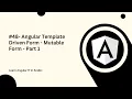 Learn Angular 17 in Arabic - Angular Template-driven Form