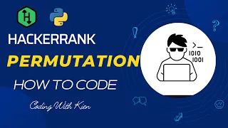itertools permutations with Python HackerRank Challenge Problem Solving Coding With Kien