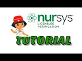 TUTORIAL NURSYS License Verification Indiana License Endorsement part 1