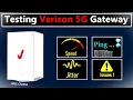 Testing New Verizon 5G Gateway Speed Latency Ping Jitter