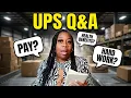 Answering UPS package handler questions