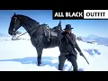Easy All Black Gunslinger Outfit For Arthur In Just Few Steps - RDR2