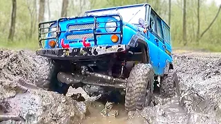 UAZ 469 vs DEEP MUD! Extreme RC Off Road 4x4