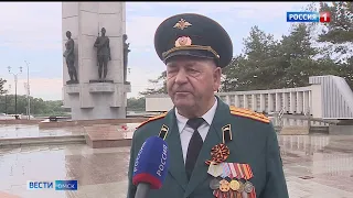 В Омске на Бульваре Победы прошла военно-патриотическая акция