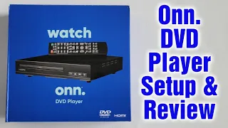 Onn DVD Player From Walmart Setup Review