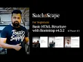Basic HTML Tutorial with Bootstrap v4 5 2 HTML 5 CSS 3 for Beginners Phase01