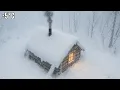 Download Lagu I Survived a Blizzard | Alone in an Off-Grid Wooden Cabin