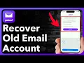 How To Recover Old Yahoo Email Account