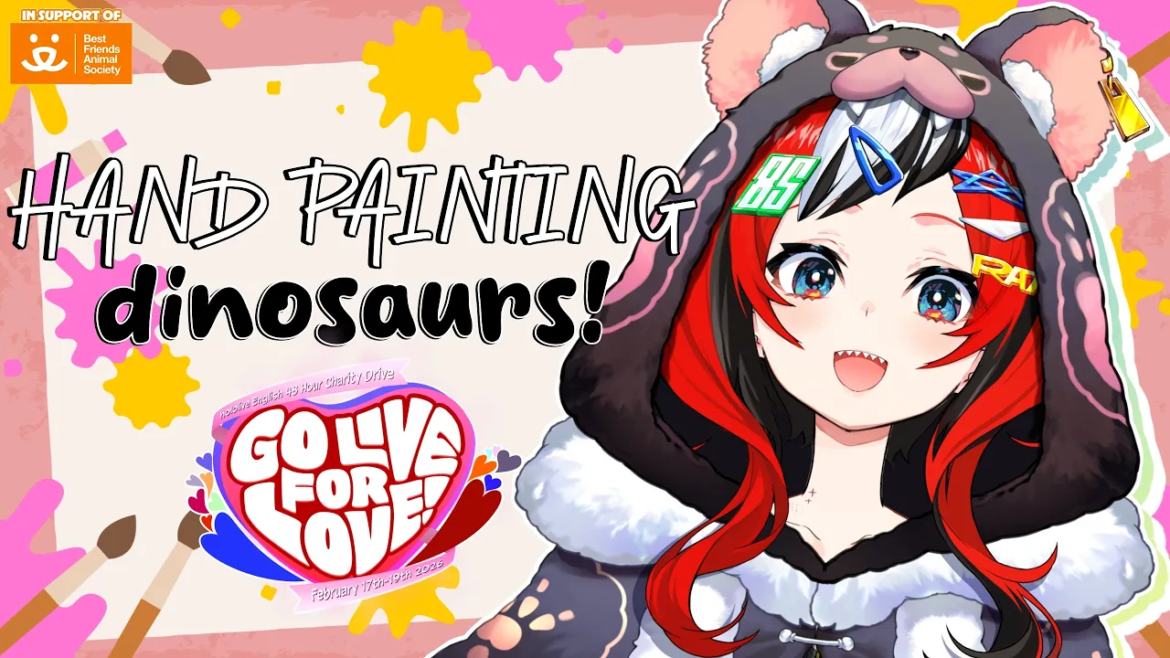 ≪HANDCAM STREAM≫ Painting my favourite animals #GOLIVEforLOVE