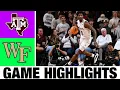 Texas A M vs Wake Forest Highlights NCAA Men s Basketball 2024 College Basketball