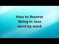 Java Interview Question - How to reverse each word in a String in Java
