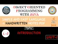 L-0 INTRODUCTION Object Oriented Programming With JAVA BCS-403 2024-25 ENGINEERING EXPRESS