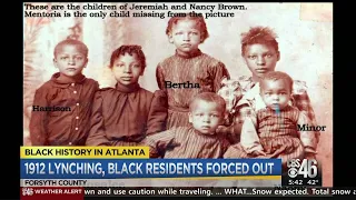 1912 lynching black residents forced out of Forsyth County