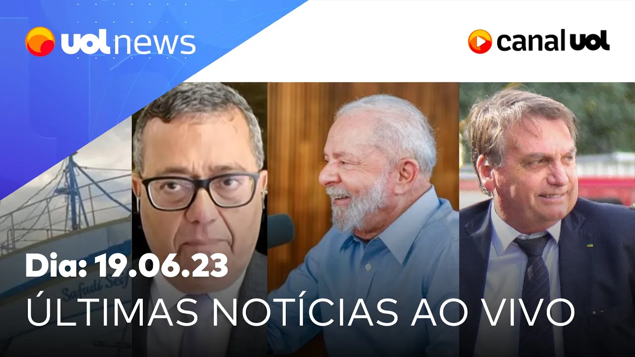Bolsonaro e julgamento no TSE; live de Lula e viagem à Europa, naufrágio em SC e mais | UOL News