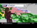 Icy mix moves in during evening commute