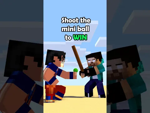Shoot the Ball to Win #shorts #minecraft #animation #comedy