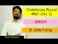 B Gifts Fixing Codeforces Round Div 3 CODEFORCES