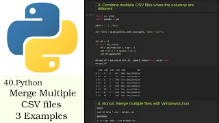 How to merge multiple CSV files with Python