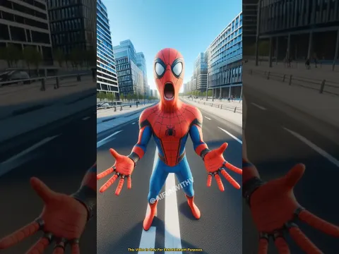 Shahar ke saare log ho gaye Gayab Ab kya Karega Spiderman 😮 #spiderman #shorts