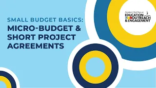 Small Budget Basics Micro-Budget and Short Project Agreements